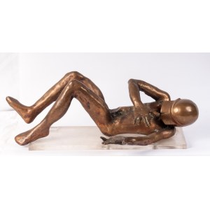 Untitled, full-round bronze sculpture, Untitled, full-round bronze sculpture