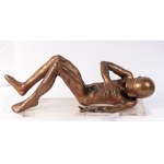 Untitled, full-round bronze sculpture, Untitled, full-round bronze sculpture