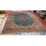 Persian silk on cotton rug, Persian silk on cotton rug
