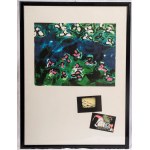 MARIO SCHIFANO (dapres) Flowers, lot of three multiples on paper, MARIO SCHIFANO (dapres) Flowers, lot of three multiples on paper