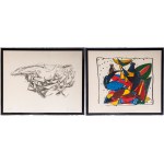 PRIMO CONTI Untitled, lot of two multiples on paper, PRIMO CONTI Untitled, lot of two multiples on paper