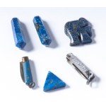 Lot of 18 boxes plus 6 sachets of lapis lazuli, Lot of 18 boxes plus 6 sachets of lapis lazuli