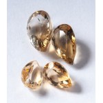 Lot of 19 boxes of yellow and blue quartz, Lot of 19 boxes of yellow and blue quartz