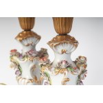 Pair of porcelain table lamps, Pair of porcelain table lamps