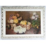 Still life with flowers and crockery, Still life with flowers and crockery