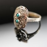 Warmet. Ring with turquoise.