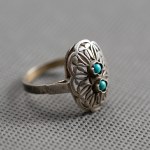 Warmet. Ring with turquoise.