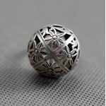 Warmet. "Edelweiss" dome ring.