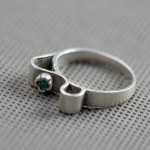 Warmet. Ring with turquoise eyelet.