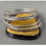 Warmet. Set of five sterling silver bracelets. [1]
