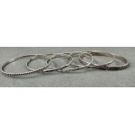 Warmet. Set of five sterling silver bracelets. [1]