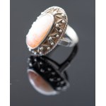 Agate Klodzko. Large agate ring.