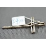 Warmet. Silver Cross pendant with tag.