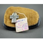 Warmet. Silver Cross pendant with tag.