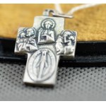 Warmet. Silver Cross pendant with tag.