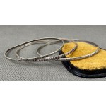 Warmet. Set of three sterling silver bracelets.