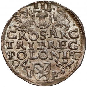 Zygmunt III Waza, Trojak Poznań 1594 - PIĘKNY