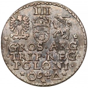 Zygmunt III Waza, Trojak Malbork 1594 - zamknięty