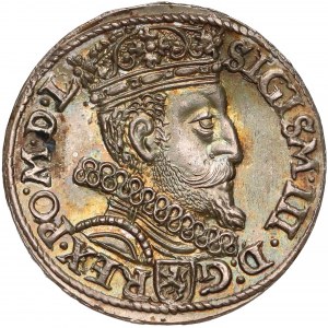 Zygmunt III Waza, Trojak Kraków 1601 - w prawo - PIĘKNY
