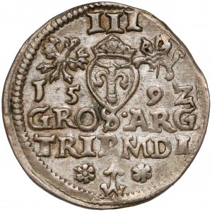 Zygmunt III Waza, Trojak Wilno 1592 - duże Z