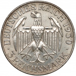 Niemcy, Weimar, 3 marki 1930-A, Berlin - Graf Zeppelin