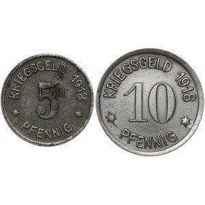 Lubań (Lauban), 5 i 10 fenigów 1918 (2szt)