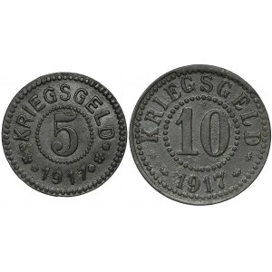 Słubice (Frankfurt a.Oder), 5 i 10 fenigów 1917 (2szt)