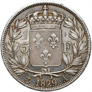 France, Charles X, 5 Francs 1829-A, Paris