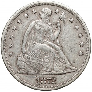 USA, 1 dolar 1872 - Seated Liberty