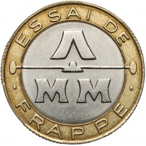France, ESSAI, 10 francs (1987) - bimetalallique