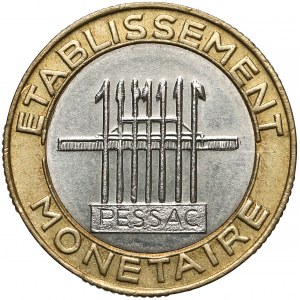 France, ESSAI, 10 francs (1987) - bimetalallique