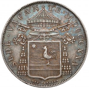 Vatican City, Gregory XVI, Scudo 1830 B