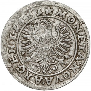 Śląsk, Ludwik IV Legnicki, 3 krajcary 1661 EW, Brzeg - GOLDB