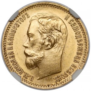 Rosja, Mikołaj II, 5 rubli 1902 AP