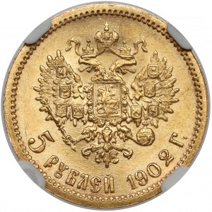 Russia, Nikolai II, 5 rubles 1902 AP