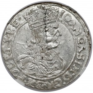 Jan II Kazimierz, Szóstak Lwów 1662 AcpT - piękny