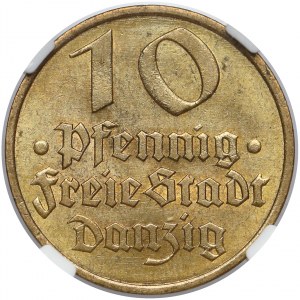 Gdańsk, 10 fenigów 1932 Dorsz