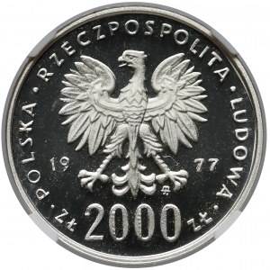 Próba SREBRO 2.000 złotych 1977 Chopin - rzadkość