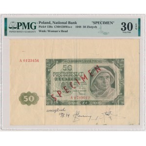 50 złotych 1948 - DRUK PRÓBNY - SPECIMEN - accepted