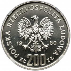 Próba SREBRO 200 złotych 1980 Kazimierz I Odnowiciel