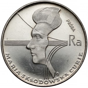 Próba NIKIEL 100 złotych 1974 Skłodowska-Curie - w lewo