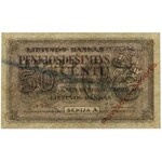 Litwa, 50 Centu 1922 SPECIMEN