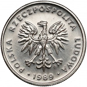 Próba NIKIEL 5 złotych 1989