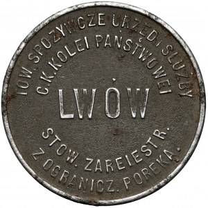 Lwów, Kolei Państwowa, 1 korona - żelazo