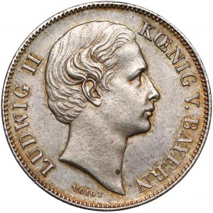 Niemcy, Bawaria, Ludwig II, 1/2 guldena Monachium 1866