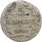 5 groszy 1840 - kropki po 5 i GROSZY - b.rzadkie