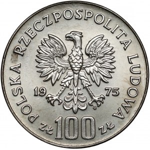 Próba NIKIEL 100 złotych 1975 Paderewski