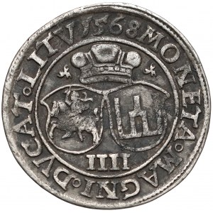 Zygmunt II August, Czworak Wilno 1568 - kółeczka - b.rzadki