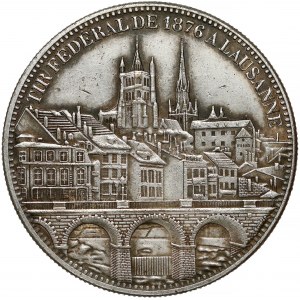 Szwajcaria, 5 franków 1876 festiwal strzelecki Lausanne