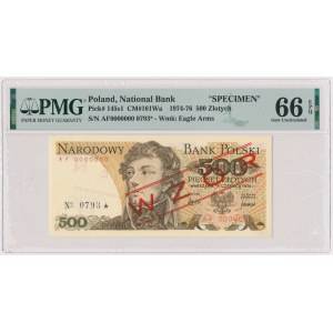 500 złotych 1976 - WZÓR - AF 0000000 - No.0793